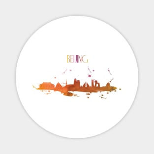 Beijing Watercolor skyline Magnet